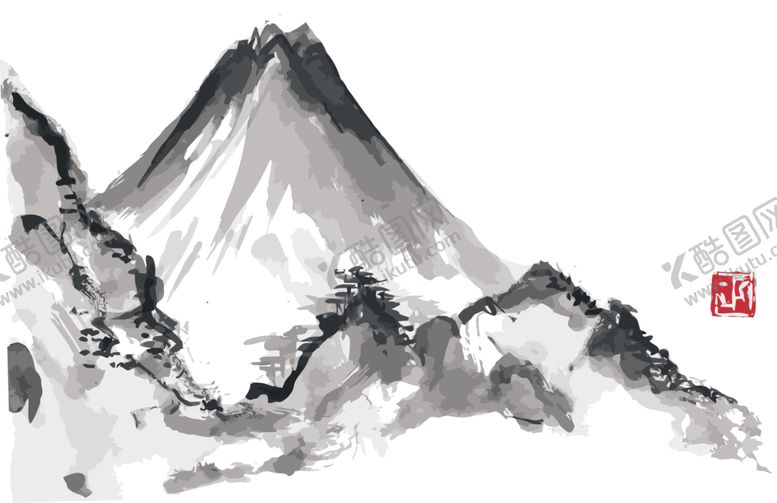 编号：97546510010213181071【酷图网】源文件下载-水墨山水