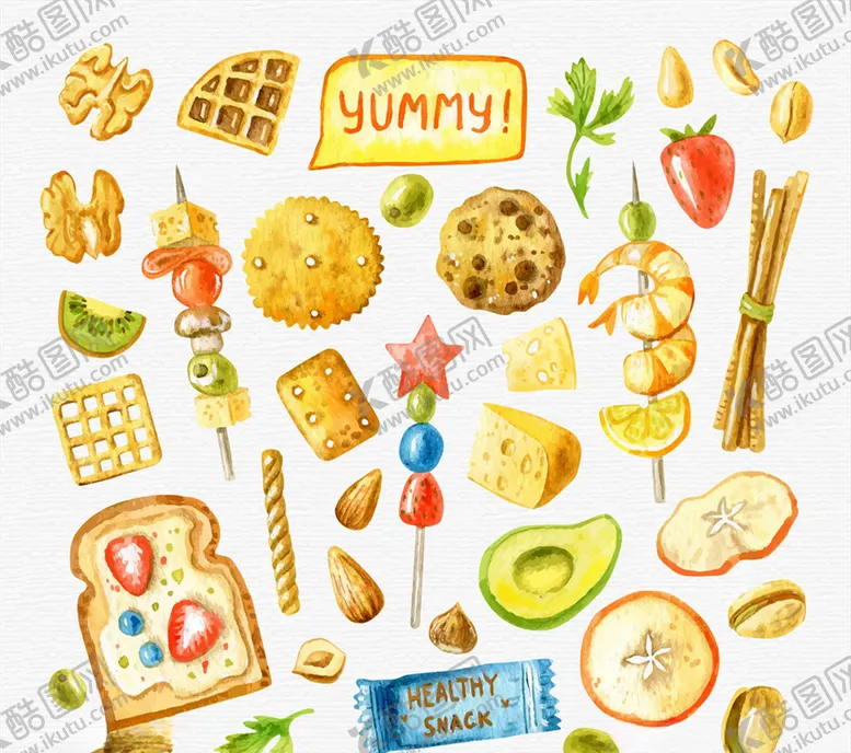 编号：45443009160955564520【酷图网】源文件下载-36款彩绘零食设计