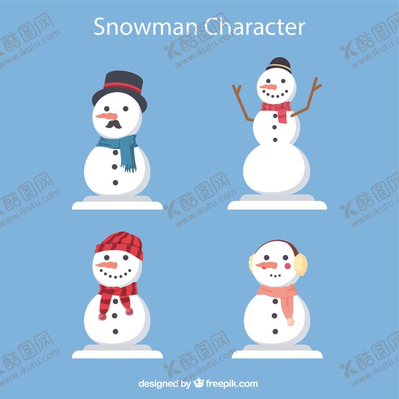 编号：60021304061849327108【酷图网】源文件下载-圣诞微笑雪人