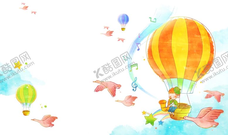 编号：85581207141723089080【酷图网】源文件下载-彩虹气球可爱卡通