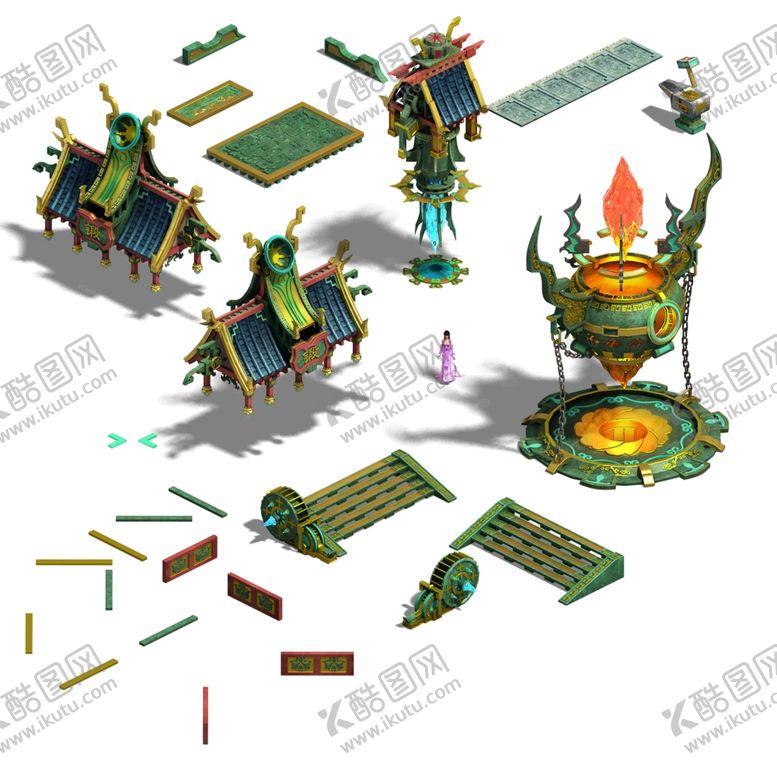 编号：83150210122028355127【酷图网】源文件下载-游戏房屋建筑物元素