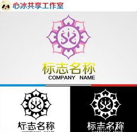 logo设计矢量图制作字母