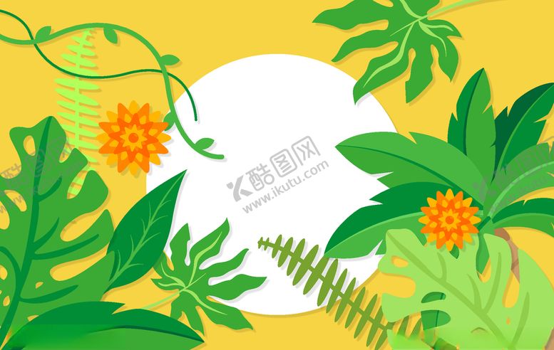 编号：91955307080243435373【酷图网】源文件下载-叶子背景