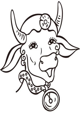 卡通画线描儿童装饰水彩描绘