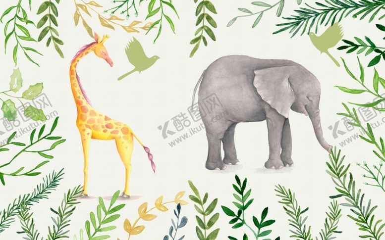 编号：60177309270800244318【酷图网】源文件下载-大象背景