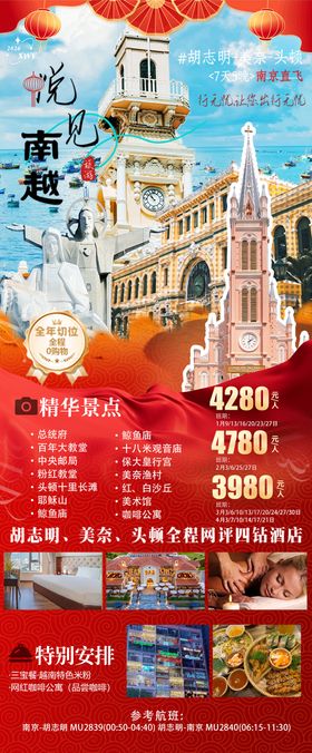 越南新年旅游海报