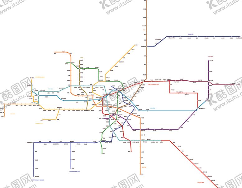 编号：91918212092020457021【酷图网】源文件下载-杭州地铁线矢量图