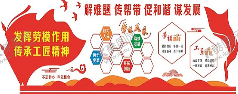 编号：56294010080953356843【酷图网】源文件下载-劳模形象墙