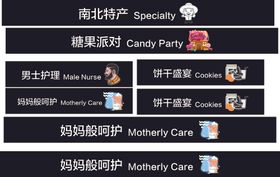 洗化护肤分区牌