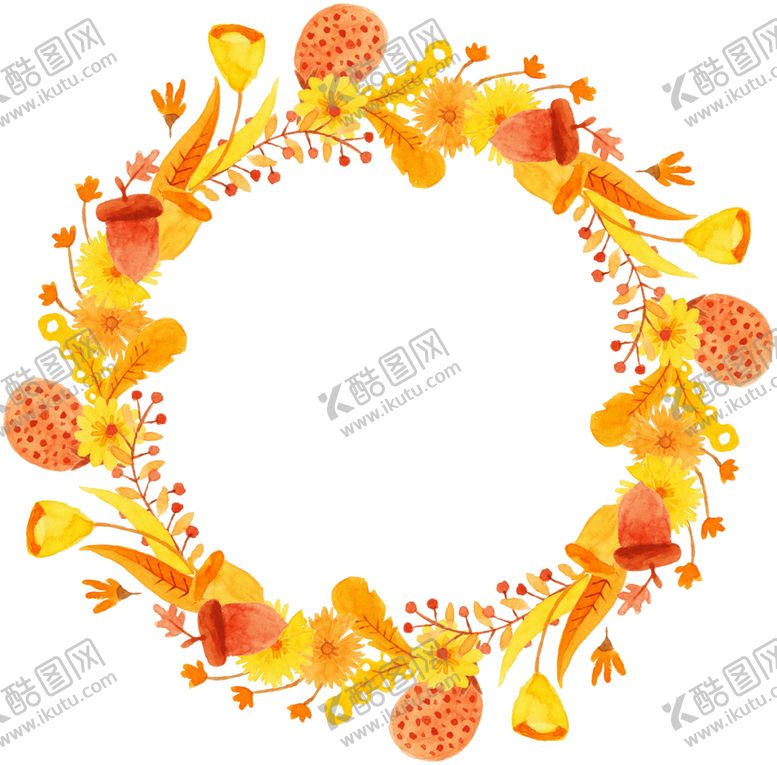 编号：87999810281326153743【酷图网】源文件下载-水彩植物