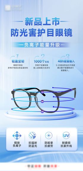 眼镜新品上市海报