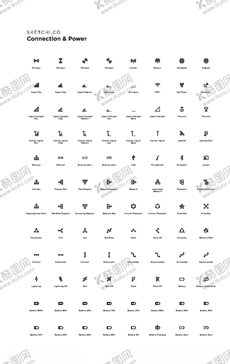 编号：91002309280250139129【酷图网】源文件下载-简易线性图标