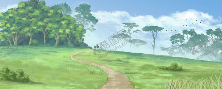 编号：60700209250042395595【酷图网】源文件下载-风景清新传统国风插画素材