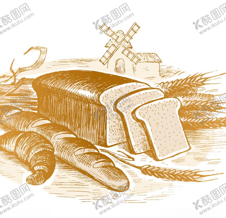 编号：20206009260408546396【酷图网】源文件下载-矢量面包