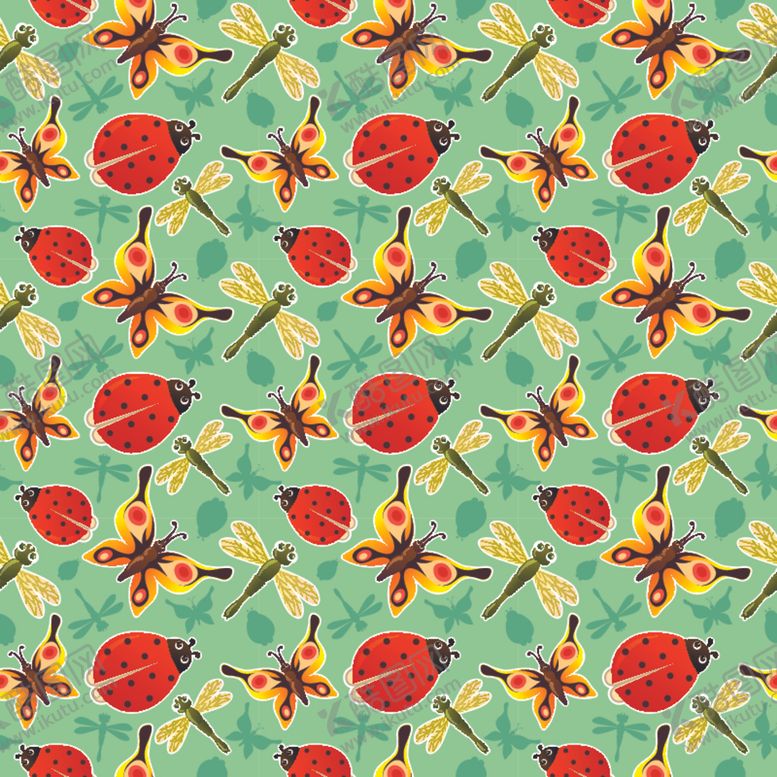 编号：23228110122025239380【酷图网】源文件下载-蜻蜓蝴蝶