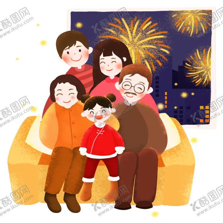 编号：12771002132236111706【酷图网】源文件下载-一家人团圆素材