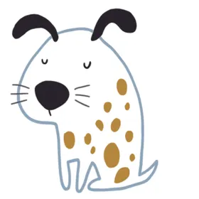 猫狗主题插画图案