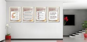 美容科普走廊墙面装饰画展示