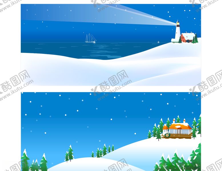 编号：90546306272344094413【酷图网】源文件下载-冬季雪景