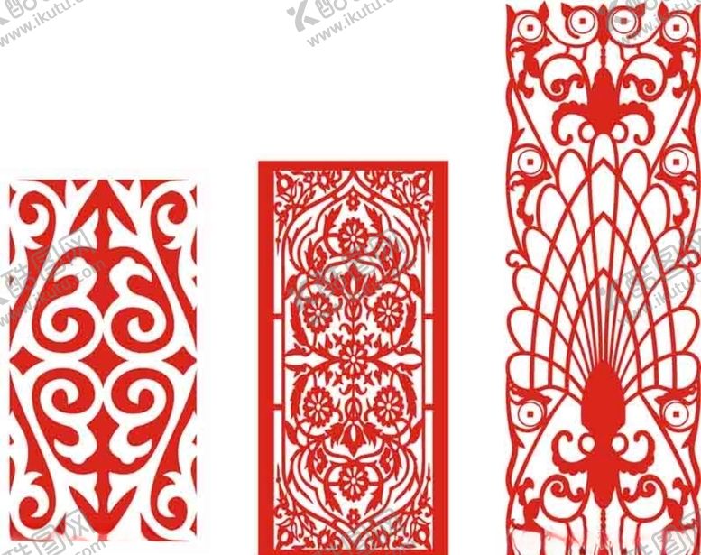 编号：94147010060914219329【酷图网】源文件下载-花格窗花镂空花纹屏风镂