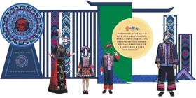 拍照打卡美陈畲族衣服