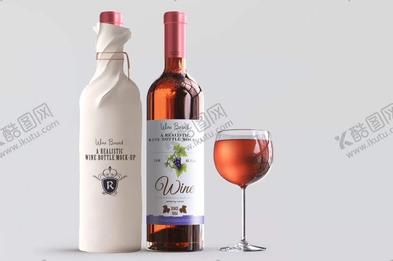 编号：35215210091423214689【酷图网】源文件下载-红酒包装样机