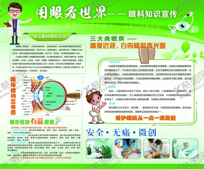 编号：11233910210237584996【酷图网】源文件下载-眼科展板