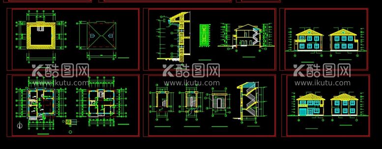 编号：24863812160921575054【酷图网】源文件下载-别墅施工图