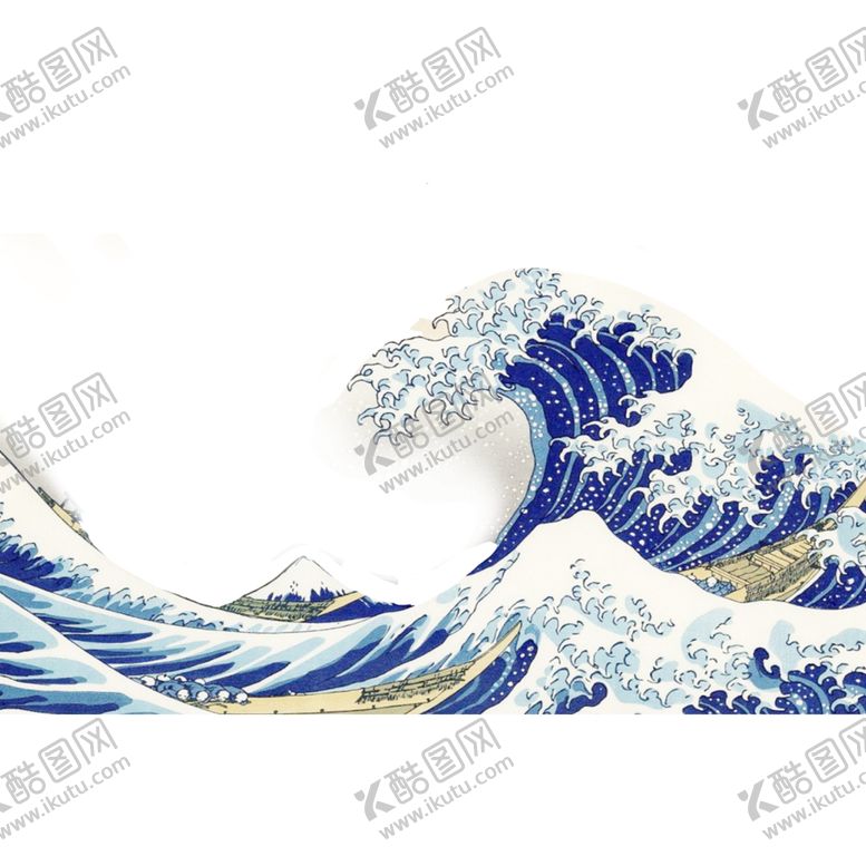 编号：49866409240941538470【酷图网】源文件下载-国潮浪花海浪