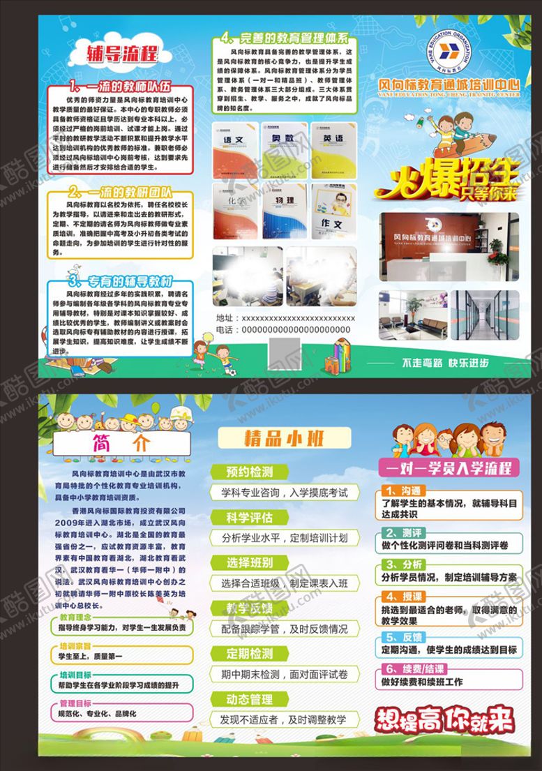 编号：29048110281811167610【酷图网】源文件下载-培训班三折页