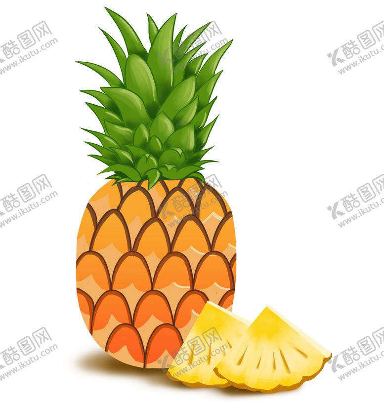 编号：69185709250206194725【酷图网】源文件下载-卡通手绘菠萝  