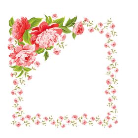 边框相框自然古典背景花