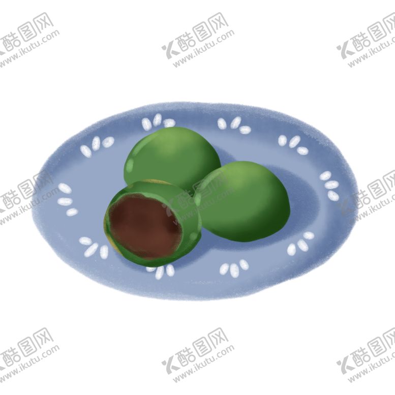 编号：32593207020744205165【酷图网】源文件下载-清明青团素材