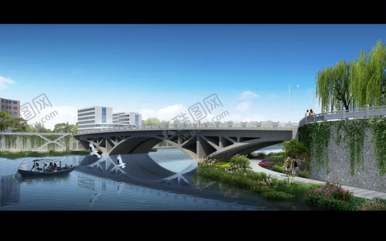 编号：36958906272005381174【酷图网】源文件下载-桥梁道路桥梁效果图