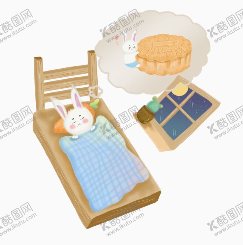 编号：95910311251450475929【酷图网】源文件下载-中秋玉兔月饼