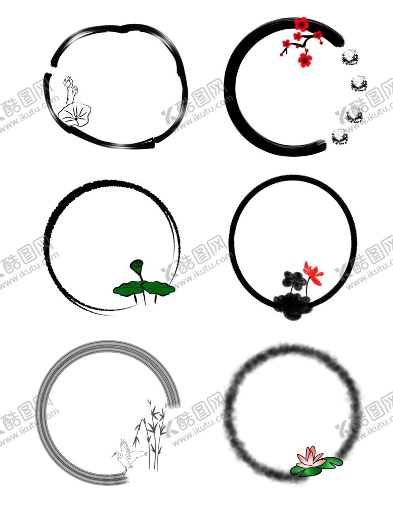 编号：43837005190837518993【酷图网】源文件下载-水墨素材毛笔画素材墨迹素材
