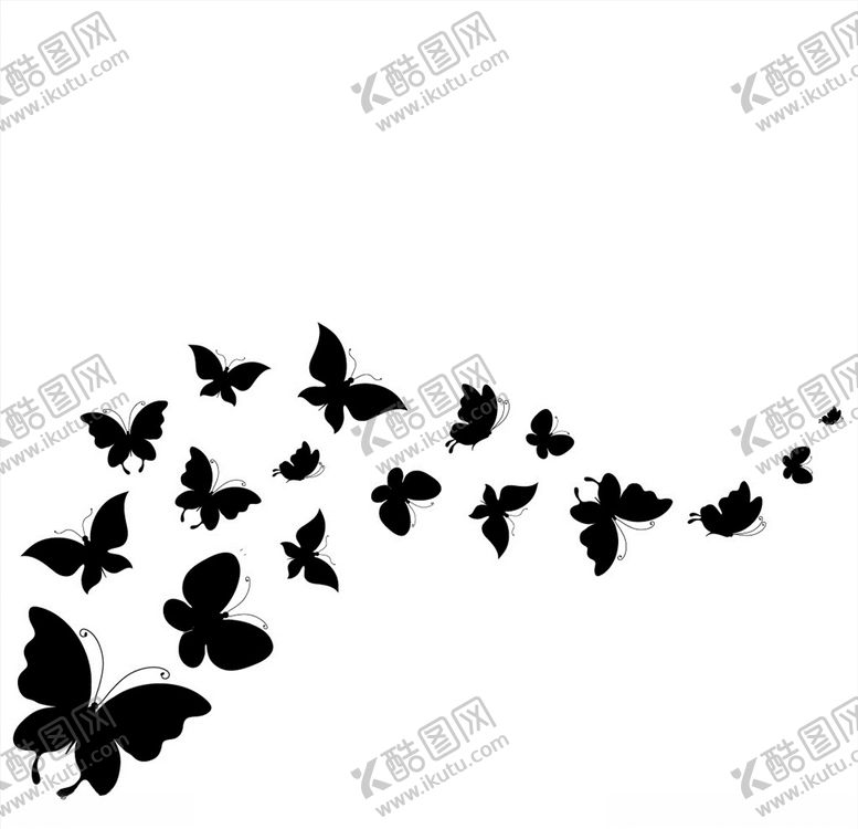 编号：22123307140221323370【酷图网】源文件下载-卡通蝴蝶