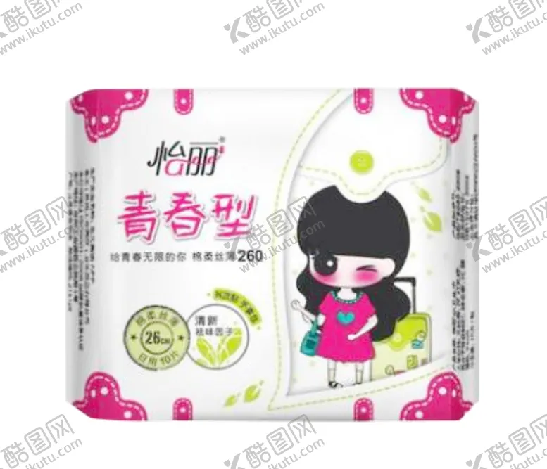 编号：47031405010309412935【酷图网】源文件下载-怡丽青春型棉柔丝薄日用卫生巾