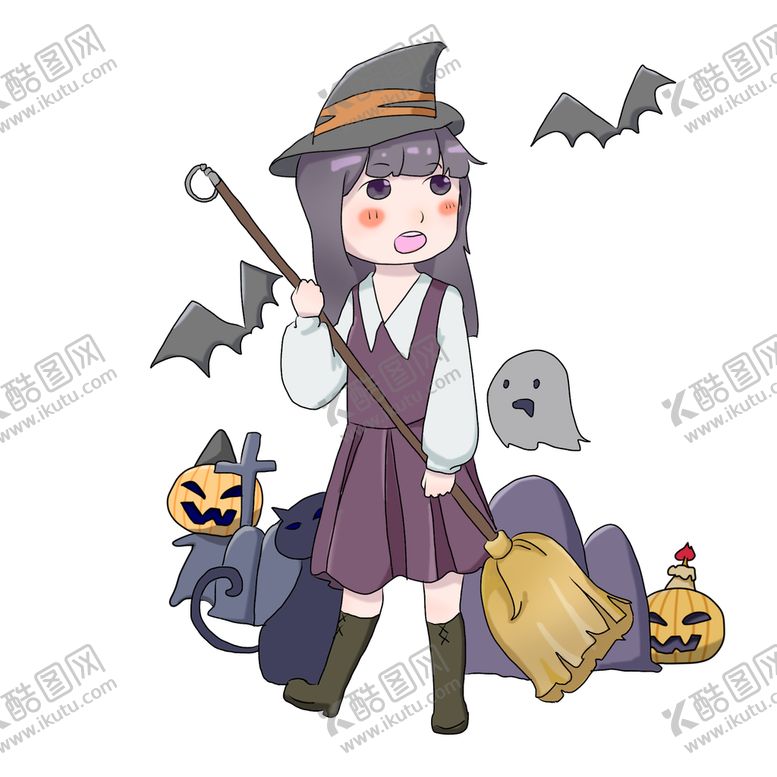 编号：40387609130615405789【酷图网】源文件下载-万圣节插画