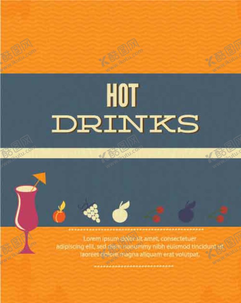 编号：59727810281934453027【酷图网】源文件下载-卡通水果酒杯饮料杯复古背景