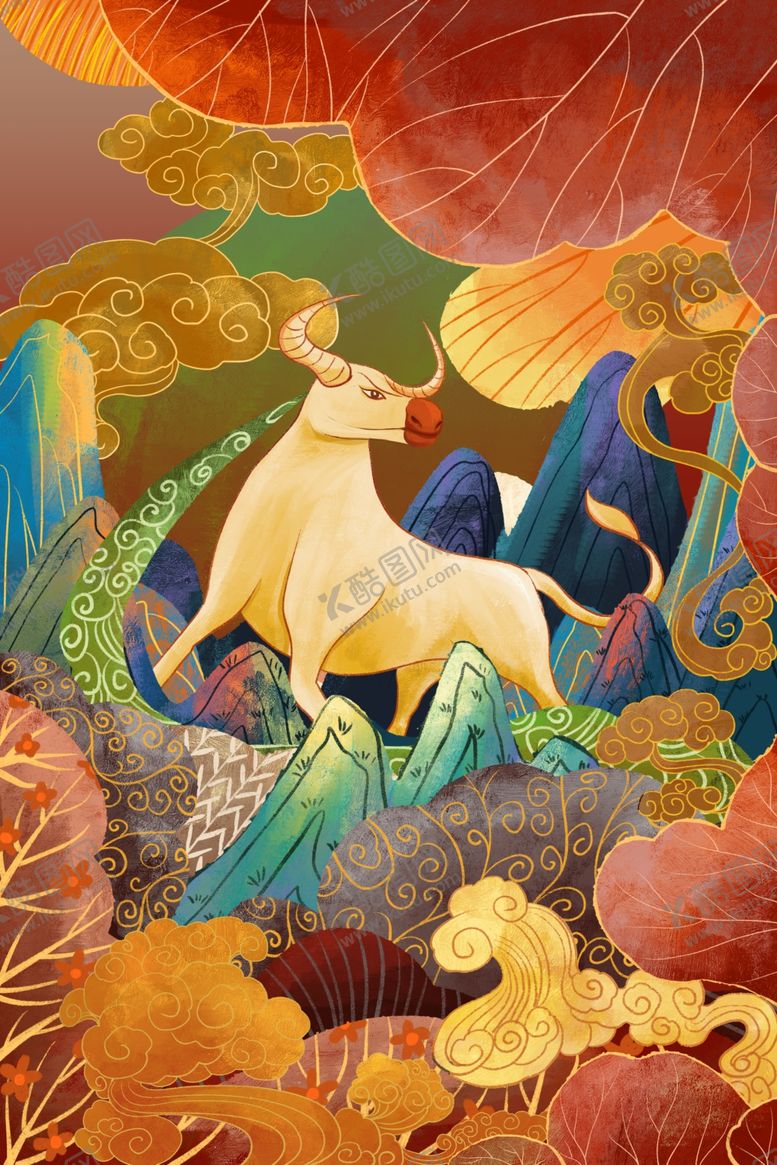 编号：28226609242017197562【酷图网】源文件下载-牛年素材