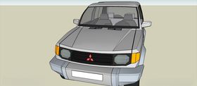 三菱SUV2车模型