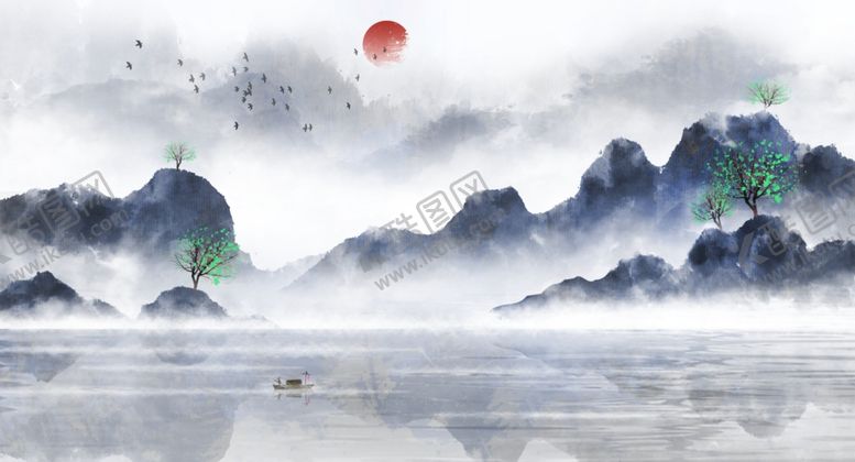 编号：46835405180854037640【酷图网】源文件下载-水墨山水