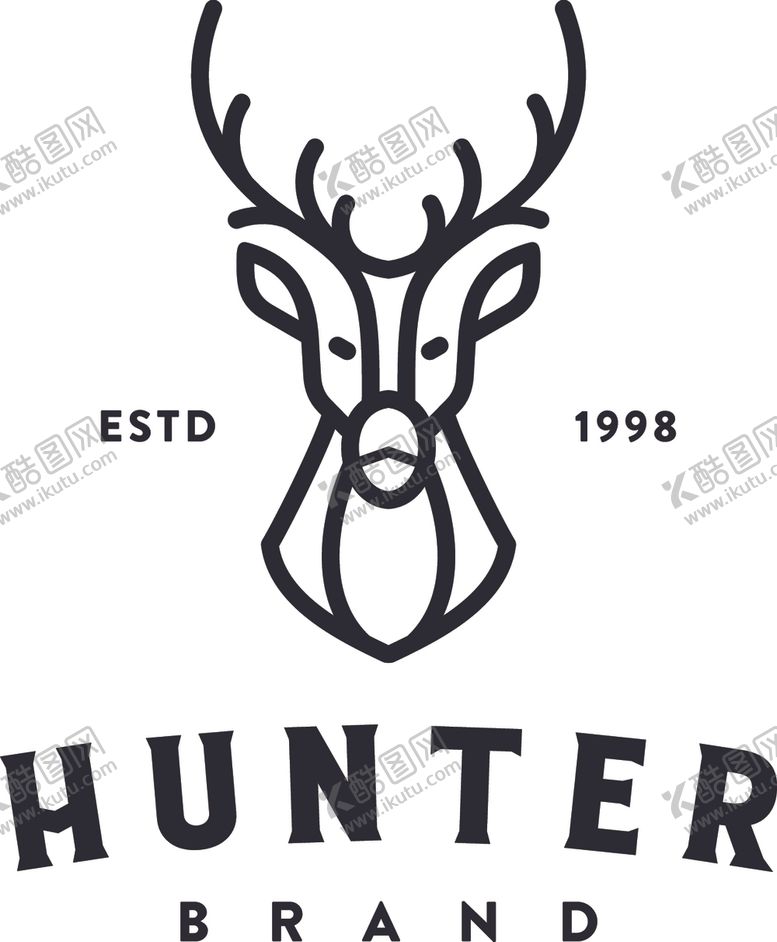 编号：19862510311008299372【酷图网】源文件下载-鹿头标志