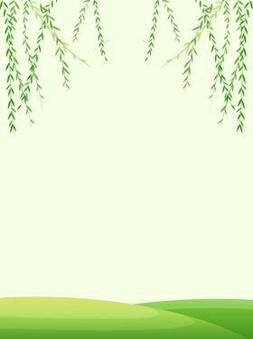 春天海报绿色素材春天素材