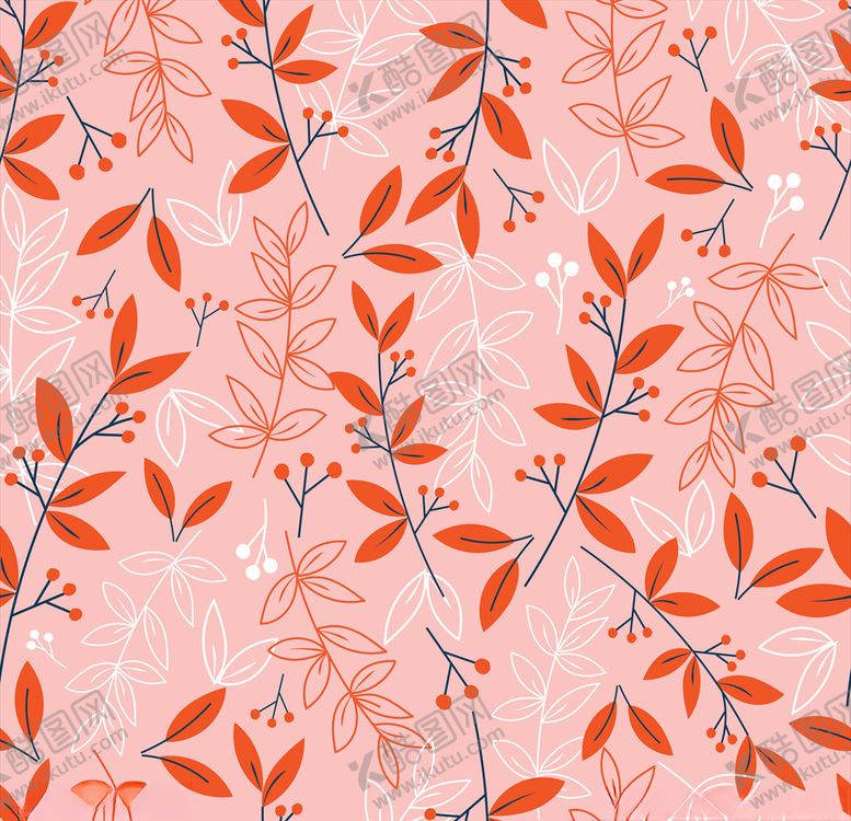 编号：29393910110910538679【酷图网】源文件下载-树叶背景