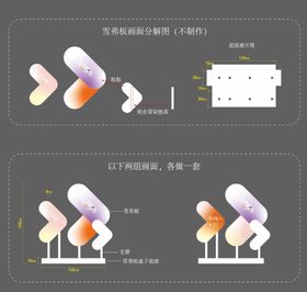 创意时尚异形活动指引牌 