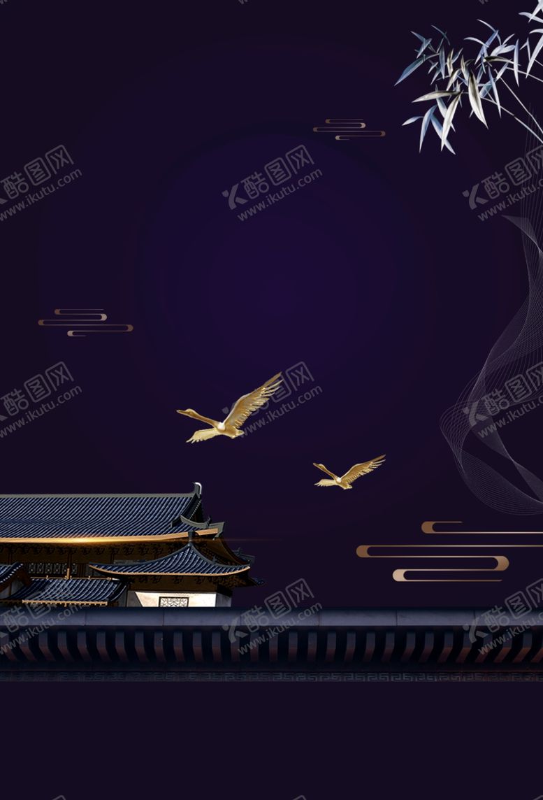 编号：53135810030800131178【酷图网】源文件下载-地产活动复古背景海报素材