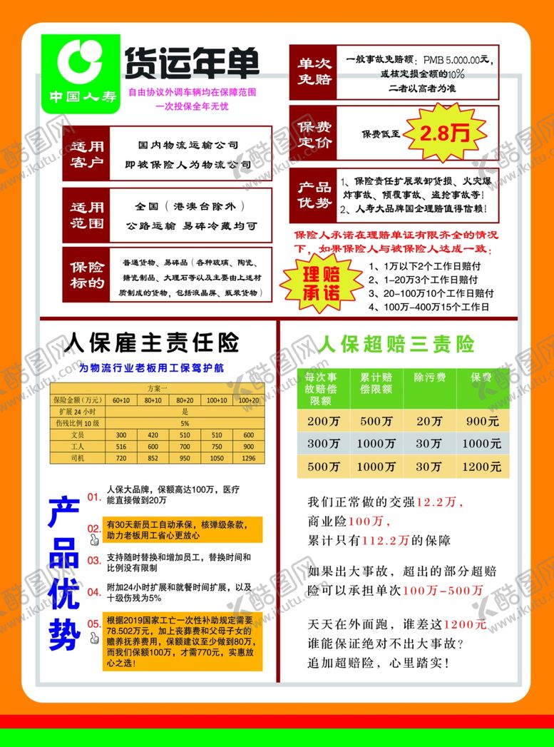 编号：84057907031611497298【酷图网】源文件下载-中国人寿人保彩页