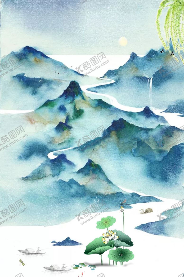 编号：80790504250953371036【酷图网】源文件下载-水墨画